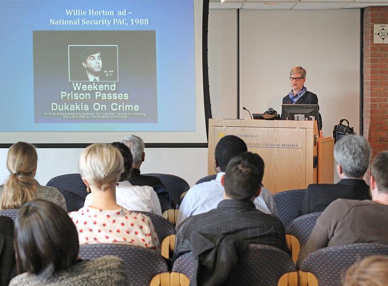 Miller-Converse Lecture slide: Willie Horton ad "Weekend prison passes Dukakis on Crime"